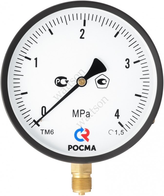 РОСМА Мановакуумметр ТМВ-610Р.00 (-0,1 - 0,3 MPa) 150 мм нижнее ...